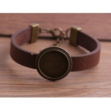 Bransoletka Twoje zdjęcie brązowa