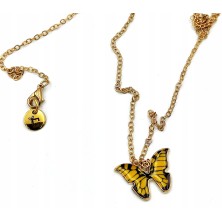 Naszyjnik Motylek z karnecikiem