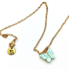 Naszyjnik Motylek z karnecikiem 2