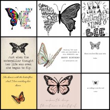 Naszyjnik Motylek z karnecikiem 2