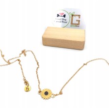 Naszyjnik Słonecznik z karnecikiem
