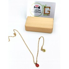 Naszyjnik Biedronka z karnecikiem