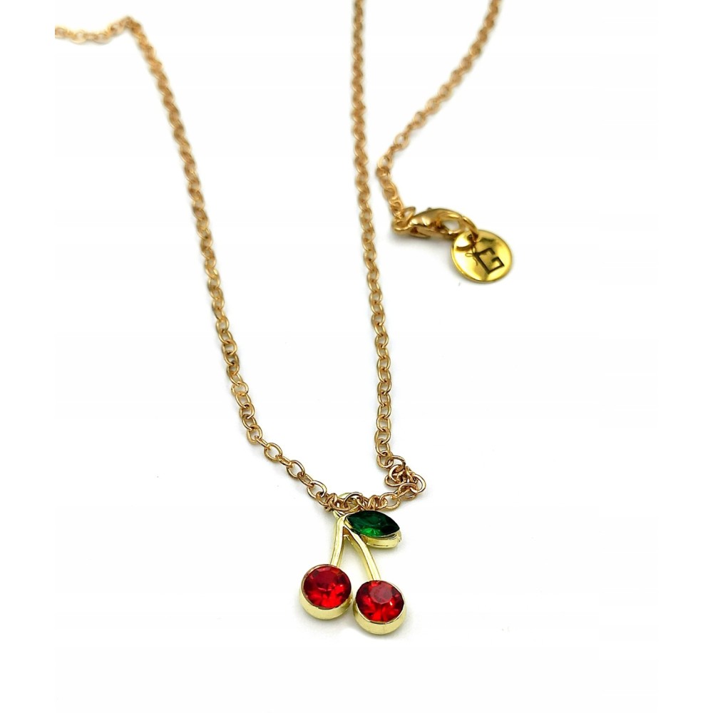 Naszyjnik Cherry Wiśnia z karnecikiem