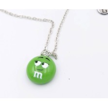 Naszyjnik M&M's z karnecikiem