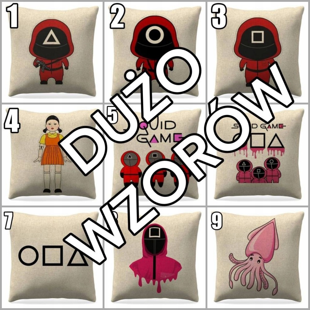 Poszewka na poduszkę Squid Game