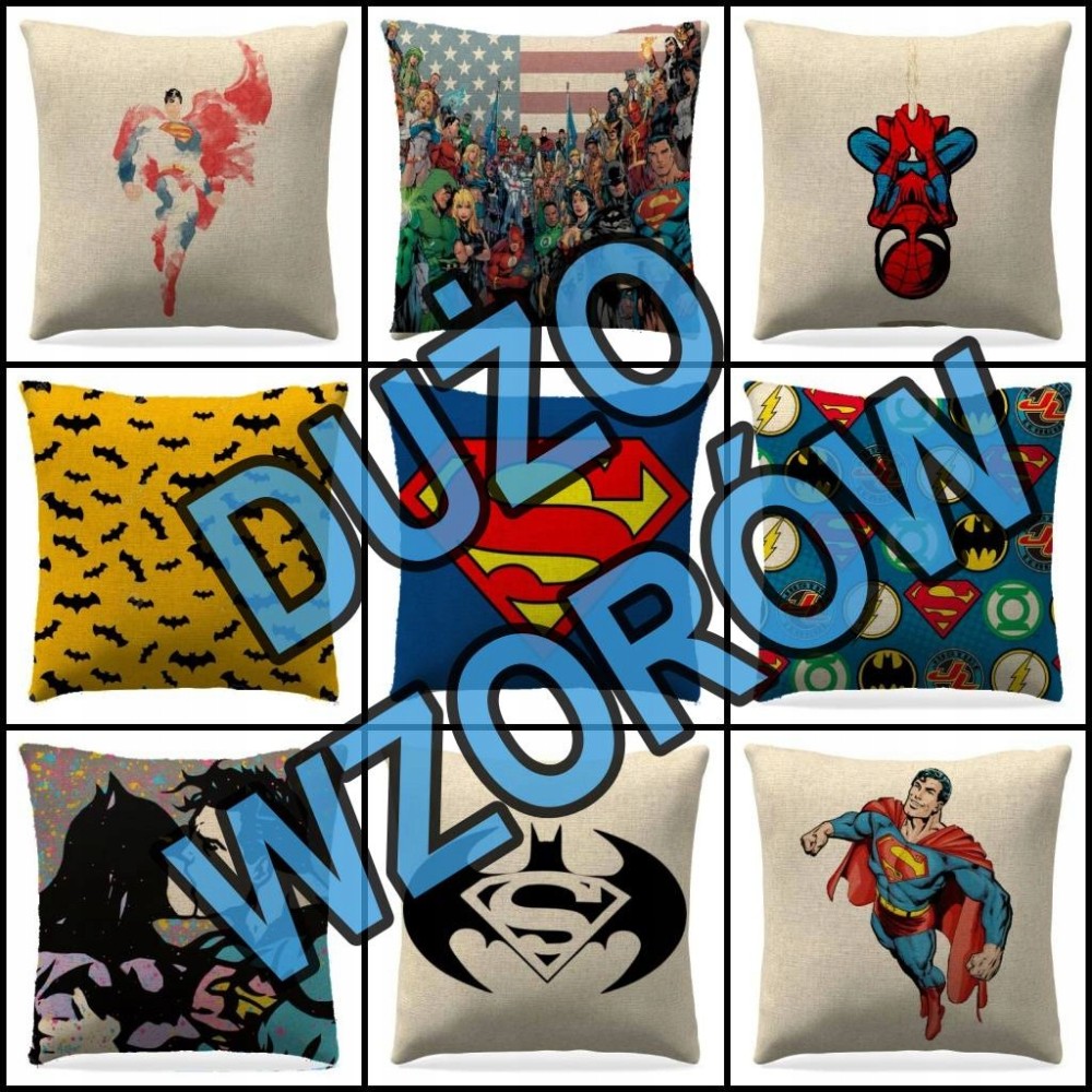 Poszewka na poduszkę Spiderman i Superman