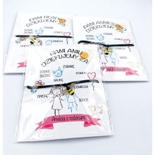 Bransoletka z karnecikiem prezentowym Pszczółka