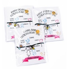 Bransoletka z karnecikiem prezentowym Motylek 2