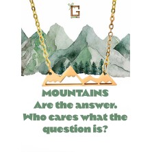 Naszyjnik Góry z karnecikiem srebrny lub złoty