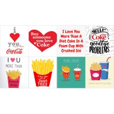 Naszyjnik Cola/Frytki z karnecikiem