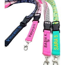 Smycz na szyję do telefonu z haftem