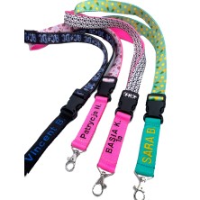 Smycz na szyję do telefonu z haftem